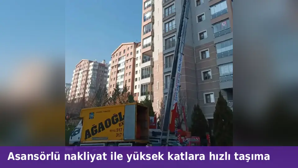 Asansörlü nakliyat nasıl çalışır? - Ankara evden eve nakliyat