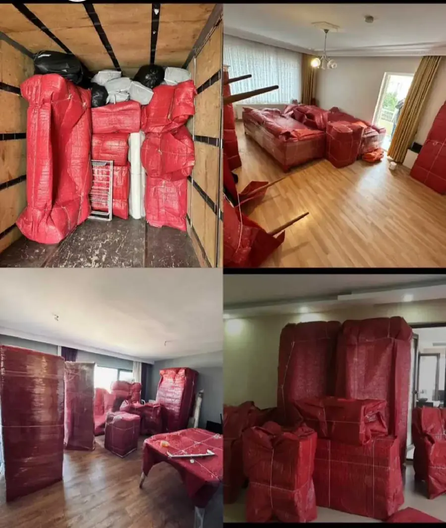 Ankara evden eve nakliyat için paketlenmiş mobilyalar